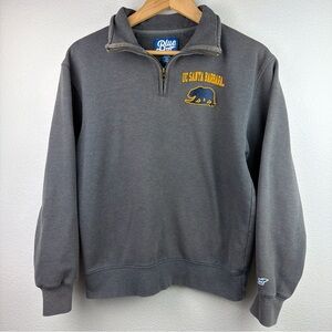 Blue 84 UC Santa Barbara Sweatshirt Quarter Zip Gray Women’s Small